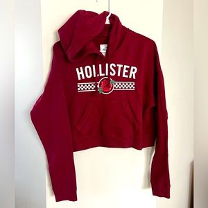 Hollister EUC Cropped Hoodie, Size Medium, Smoke Free home, Gently Worn/Used